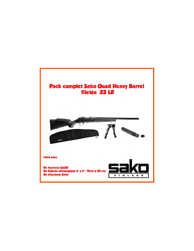 Pack SAKO QUAD Heavy barrel 22lr +...