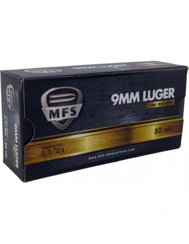 MFS MUNITIONS 9X19  BOITE DE 50  2024